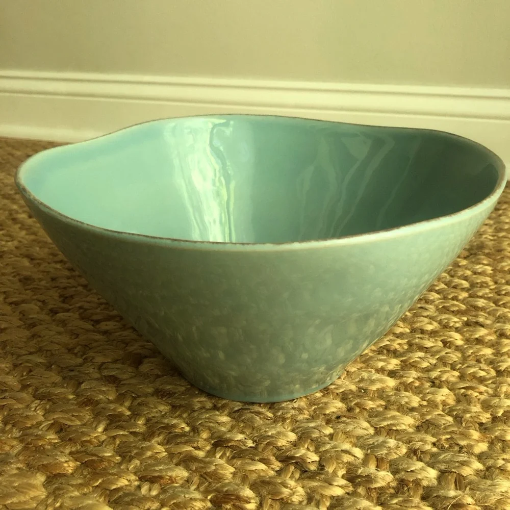New: Crate & Barrel Marin Stonewear Serving Bowl.
